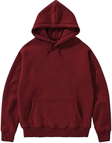 Maroon Plain Hoodie for Unisex